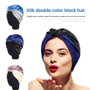 <span class=keywords><strong>Bonnet</strong></span> <span class=keywords><strong>de</strong></span> nuit en soie <span class=keywords><strong>de</strong></span> mûrier hydratant, doux pour les cheveux et le cuir chevelu - Product Image 5