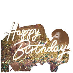 Letrero de Neón LED Personalizado con Luz Blanca 'Feliz Cumpleaños' para Bodas, Tiendas, Hogar, Taxi, Coche, Hoteles, Bar, Centro Comercial, Alimentación por CC - Product Image 4