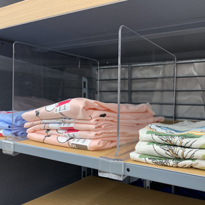 Separador de Estantes Ajustable de Acrílico, Separador de Estantes para Ropa de Supermercado, Separadores de Estantes para Refrigerador, Muestra Gratuita - Product Image 5