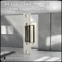 Serrure de porte électrique à distance réglable en alliage d'aluminium durable DC12V/DC24V pour système de contrôle d'accès