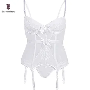 Corsetto della biancheria Delle Donne Degli Indumenti Da Letto Sexy Caldo Della Vita Che Dimagrisce Cincher Corsetti Con Cinghia di Giarrettiera