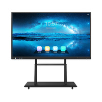 Écran plat interactif tactile par stylo/doigt LED 55/65/75/85/86/98/110 pouces, tableau blanc intelligent LCD 1080p, garantie 1 an pour les écoles