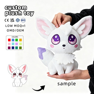 Peluches personnalisées en forme de <span class=keywords><strong>renard</strong></span> blanc assis, douces et adorables, avec boîte à musique intégrée pour enfants, faible MOQ - Product Image 4
