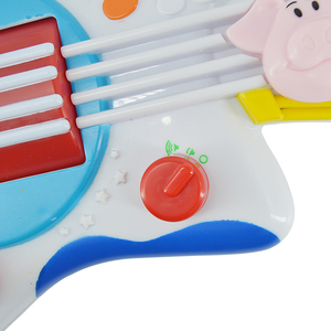 Bambini batteria operato di plastica del fumetto mini musicale educativo ragazzo strumento chitarra elettrica regalo del giocattolo per i bambini - Product Image 3