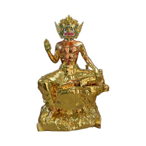 تماثيل نحاسية وبرونزية دينية تايلاندية وجنوب شرق آسيوية تماثيل بوذا كبيرة وتماثيل آلهة الحماية - Product Image 2