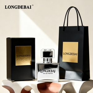 Botella de Perfume de Vidrio Plateada con Tecnología de Recubrimiento Electrolítico, 30ml 50ml 100ml, Cuadrada, de Lujo, con Caja de Empaque, Personalizable - Product Image 1