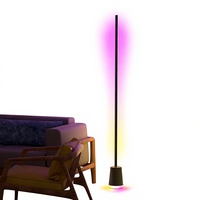 Lampe de sol LED RGBIC+CCT 36W avec haut-parleur sans fil intégré, lumière à double zone TWS, 16 millions de couleurs, contrôle par application pour salle de jeu, home cinéma