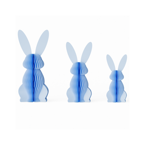 Adorno de Conejo de Pascua 3D de Papel, Formas de Conejo de Panal, Centro de Mesa de Primavera, Decoración Festiva <span class=keywords><strong>para</strong></span> Mesa, Regalo Ecológico al por Mayor - Product Image 4