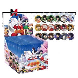 <span class=keywords><strong>Inuyasha</strong></span> Anime Blind Draw Badge 75mm Hojalata Oculta Anime Blind Box Goods Pin de alta estética - Product Image 1