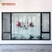 Ventanas Corredizas de Aluminio de la Serie HN de WEIDUN, Elegantes y Modernas, con Vidrio Templado, Diseño Gráfico Ultra Delgado
