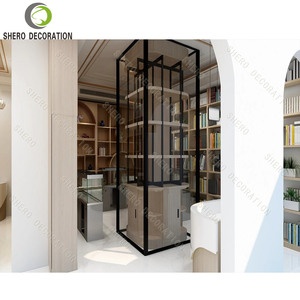 Libreria in Legno Personalizzata, Arredamento per Biblioteca e Libreria, Scaffali Bifacciali per Biblioteca all'Ingrosso - Product Image 5