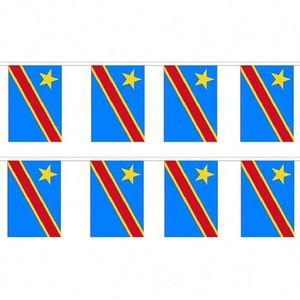 Drapeau en guirlande de la République démocratique du Congo pour événements nationaux, vente chaude, directement du fabricant - Product Image 3