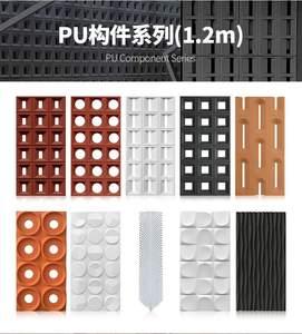 Mur de pierre artificielle moderne à neuf grilles Panneau de <span class=keywords><strong>cloison</strong></span> <span class=keywords><strong>en</strong></span> fausse pierre Panneau de polyuréthane 3D pour décoration intérieure et extérieure - Product Image 5