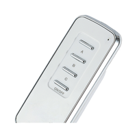 Interrupteur intelligent sans fil RF à trois voies, électroplaqué, 220V haute puissance, avec télécommande 30m, alimenté par piles, pour système domestique