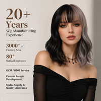 Perruque synthétique Bob à ondulations régulières en fibre haute température, bouclée, avec ligne de cheveux naturelle, sans colle, réglable, en filet rose, vente en gros