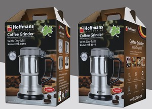 Moulin à sec Hoffmans 85g, moteur électrique puissant 300W, 8 lames, facile à nettoyer, promotion pour les boutiques - Product Image 4