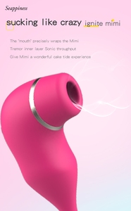 Nieuwe stijl dubbele kop <span class=keywords><strong>vagina</strong></span> vibrerende zuigende orgasme springende eieren tepel likkende clitoris zuigende vibrator met tong - Product Image 4