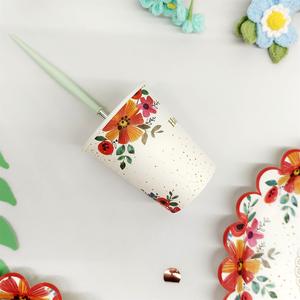 ชุดจานชามกระดาษลายดอกไม้ DAMAI สำหรับงานเลี้ยง งานวันเกิดเด็ก ชุดอุปกรณ์จัดงานเลี้ยงน้ำชา จานกระดาษรูปดอกไม้ ถ้วยกระดาษ - Product Image 6