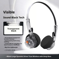 Casque de jeu sans fil 5.4 pliable avec suppression active du bruit (ANC), son stéréo, design Mecha, longue autonomie, design exclusif