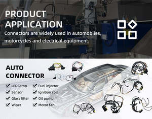 מחברי מגע פליז 4 פינים של Reelhon, צמת חיווט חיישן, מחבר חוטים לרכב עמיד למים, 7045B-3.5-11 - Product Image 6