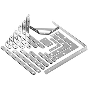 Stainless Steel L-Shaped <b>Bracket</b> Corner Support <b>Shelf</b> Connector Furniture Fixing <b>Bracket</b> Durable Metal Joint <b>Bracket</b> - Product Image 1