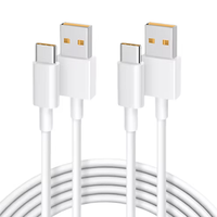 Câble de charge USB C 6A, transfert de données à grande vitesse, gaine en PVC, câble de charge durable, robuste et fiable, utilisation quotidienne