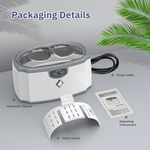 Nettoyeur <span class=keywords><strong>à</strong></span> ultrasons professionnel pour appareils dentaires Lifebasis 420 ml - Product Image 3