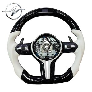 Volante Deportivo de Fibra de Carbono Ligero de 35 mm con Costuras en Contraste para F10 F30 F11 F15 F16 Serie 3 5 - Product Image 1