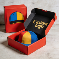 Caja de sombrero tipo concha, embalaje para sombreros, cajas de envío vacías, caja minorista para gorras, cajas de sombrero personalizadas con logo.