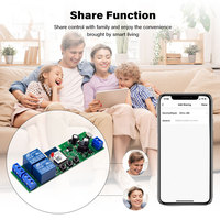 Module de relais WiFi Tuya 2CH AC DC 7-32V Interrupteur intelligent sans fil pour la maison Contrôle à distance RF 433MHz Récepteur avec Alexa Googole Home