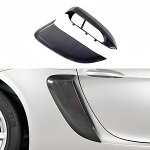 กระจังหน้าคาร์บอนไฟเบอร์รุ่นใหม่ล่าสุดสำหรับ 718 <span class=keywords><strong>RS</strong></span>, 718, 982 Cayman <span class=keywords><strong>RS</strong></span> พร้อมฝาครอบช่องลมด้านข้าง (รุ่นใหม่) - Product Image 1