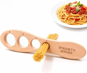 Outil de mesure pour <span class=keywords><strong>pâtes</strong></span> <span class=keywords><strong>en</strong></span> bois de hêtre de qualité supérieure, mesureur de spaghetti <span class=keywords><strong>en</strong></span> bois avec contrôle précis des portions (1 à 4 portions) pour la cuisine - Product Image 1