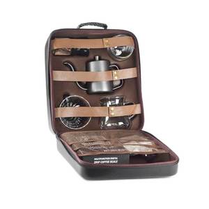 Phụ kiện cà phê du lịch nhỏ giọt cà phê stensil kit công cụ Hướng dẫn sử dụng máy xay Kit đổ qua máy pha cà phê máy xay Ấm đun nước Bộ cốc lọc - Product Image 4