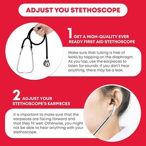 Estetoscopio Médico de Color para <span class=keywords><strong>Doctor</strong></span> Familiar, Estetoscopio de Doble Cabeza con Cabeza Grande y Pequeña para Escuchar Sonidos del Corazón, Función CE/ISO - Product Image 4