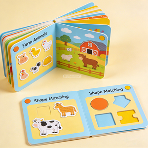 Livres pour enfants <span class=keywords><strong>en</strong></span> gros, impression anglaise, livres d'apprentissage précoce, livres d'activités <span class=keywords><strong>en</strong></span> carton pour enfants de 4 ans - Product Image 1