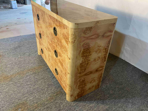 Cómoda Moderna de Lujo con 6 Cajones, Panel de MDF con Chapa de Madera, Color de Madera Personalizable y Acero Inoxidable para Muebles de Dormitorio - Product Image 3