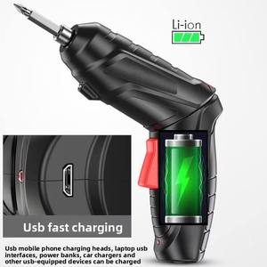 Mini tournevis perceuse-visseuse sans fil à vitesse variable OEM 1300mAh 500W 32Nm de couple DIY Mandrin 1/4 1 an de garantie / Vitesse variable - Product Image 2
