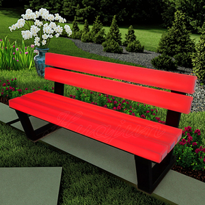 Thông minh <span class=keywords><strong>LED</strong></span> công viên băng ghế dự bị với màu sắc thay đổi đèn-ip65 không thấm nước ngoài trời Vườn chỗ ngồi cho ban đêm chiếu sáng PE chất liệu - Product Image 2