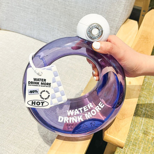 Botella de Agua Portátil de Plástico con Pajita, Diseño de Donut, 420 ml, Libre de BPA, para Niños, Venta al por Mayor MAIMA - Product Image 4