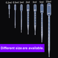 Pipette de transfert jetable stérile transparente, compte-gouttes en plastique, 1ml, 2ml, 3ml, 5ml, 10ml.