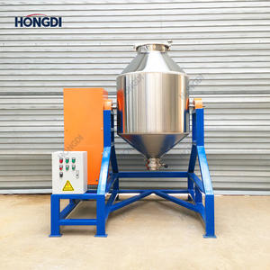 Mélangeur à double cône en acier inoxydable personnalisable (bleu-orange) prix d'usine de grande capacité pour le mélange de pigments et de poudres chimiques - Product Image 6