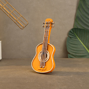 Mini-modèles de guitares en fer forgé de style <span class=keywords><strong>vintage</strong></span> américain et européen pour les magasins de vêtements, les cafés, les bars, artisanat métallique créatif - Product Image 2