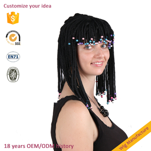 Perruque synthétique noire 4 k, Cleopatra lien, perruque afro tressée - Product Image 2