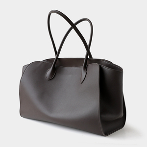 Borse di lusso in vera pelle per le donne primo strato di vacchetta di alta qualità grandi borse da viaggio con due manici di chiusura aperta tipo - Product Image 5