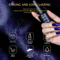 Vernis à ongles gel effet magique oeil de chat 12 couleurs couleur couche de base aimant haute brillance vernis à ongles gel brillant