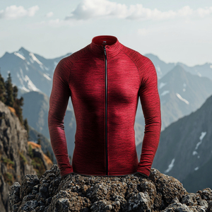 <span class=keywords><strong>Camiseta</strong></span> de <span class=keywords><strong>Ciclismo</strong></span> de lana <span class=keywords><strong>Merino</strong></span> OEM de MereSports, <span class=keywords><strong>camiseta</strong></span> de manga larga con cremallera completa transpirable y ligera - Product Image 3
