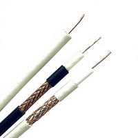 Câble vidéo à faible atténuation avec conducteur central en cuivre pur 75 ohms pour systèmes CATV haute définition, câble coaxial RG59 de qualité supérieure