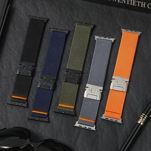 <span class=keywords><strong>Bracelet</strong></span> de montre en nylon souple avec boucle parachute pour <span class=keywords><strong>Apple</strong></span> <span class=keywords><strong>Watch</strong></span> Series 11/10/9/8/7, <span class=keywords><strong>bracelet</strong></span> 46 mm 49 mm 45 mm 44 mm, <span class=keywords><strong>bracelet</strong></span> ultra confortable - Product Image 3