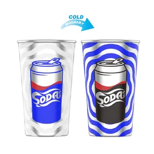 Stackable Party Beer Pong Chill Custom Small Aluminum Tumbler Cold Drink Mug Metal Cup