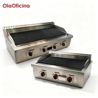 Gril au gaz GPL commercial TG766-M TG767-L, gril de comptoir au gaz pour les commerces alimentaires